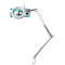 Unilux LED loeplamp ZOOM, 175 % vergroting, 6 W LED, dubbele scharnierarm, wit