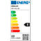Energielabel für Leuchtmittel. Es zeigt die Energieeffizienzklasse E, die Bezeichnung Unilux und Zenith Metal Grey.