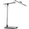 Unilux PURELINE LED-bureaulamp, dimbaar, 3000K/4000K/5700K, lichtsterktesensor, scharnierarm, metaalgrijs