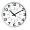 UNILUX Wanduhr Maxi Pop, Quarz, Ø 37,5 cm, leise schleichende Zeiger, metallgrau
