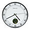UNILUX Wanduhr Tempus, mit Thermometer, Quarz, Ø 30,5 cm, metallgrau