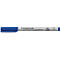 Blue non-permanent Lumocolor felt-tip pen from Staedtler. The pen has a blue cap and a blue writing tip.
