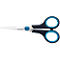 Black scissors with blue handles and silver blades, manufacturer Westcott.
