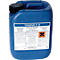 Blue cleaning liquid labeled 'TICKOPUR R 33'. Label with product information. Black lid and handle.
