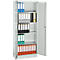 Universalschrank, Stahl, abschließbar, T 400 x H 1935 x B 800 mm, 5 OH, lichtgrau