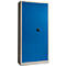 Universalschrank, Stahl, abschließbar, T 400 x H 1935 x B 950 mm, 5 OH, hellsilber, enzianblau
