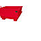 Universele container UC 500, rood