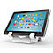 Universele tablethouder Compulocks, horizontale montage, met zekeringskabel, aluminium, wit