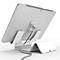 Universele tablethouder Compulocks, horizontale montage, met zekeringskabel, aluminium, wit