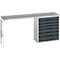 Unterbauwerkbank Bott verso, Linoleum-Platte, 7 Schubladen, B 2000 x T 600 x H 930 mm, Lichtgrau / Anthrazitgrau