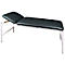 Untersuchungsliege, Kopflehne verstellbar, Stahlgestell, L 2000 x B 700 x H 680 mm, schwarz-weiß