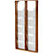 Update Display brochurehouder WoodMagazine, wandmodel, enkelzijdig, hout en acrylglas, beuken, 10 A4-compartimenten per stuk