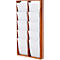 Update Display brochurehouder WoodMagazine, wandmodel, enkelzijdig, hout en acrylglas, beuken, 10 A4-compartimenten per stuk