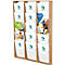 Update Display brochurehouder WoodMagazine, wandmodel, enkelzijdig, hout en acrylglas, beuken, 15 A4-compartimenten per stuk