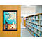 Update Display EasyFix-Klapprahmen, DIN A1, 25 mm Profil, Gehrung, selbstklebend, Wandmontage, tiefschwarz RAL 9005