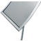 Update Display informatiestandaard concaaf, gebogen ontwerp, poedercoating, DIN A3, zilver
