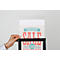 Update Display Infoständer Economy, doppelseitig, höhen- und formatverstellbar, DIN A4, doppelseitig, pulverbeschichtet, schwarz