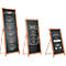 Update Display Kreidetafel Aufsteller FLOOR, klappbare Rückenstütze, beschriftbar, MDF, Buche, B 440 x H 770 mm