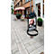 Update Display Kundenstopper Wheel, 500 x 700 mm, wasserfest, 35 mm Klapprahmen, Logofläche, mit Laufrollen, schwarz RAL 9005