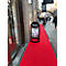 Update Display Kundenstopper Wheel, 500 x 700 mm, wasserfest, 35 mm Klapprahmen, Logofläche, mit Laufrollen, schwarz RAL 9005