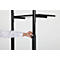 Update Display mobile Arbeitsstation BLACK, höhenverstellbar, Laufrollen mit Feststell-Bremse, schwarz