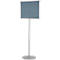 Update Display Panneau d'information, double face, plaque de base en acier, profil central ovale, DIN A2, argenté