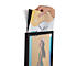 Update Display Panneau d'information, double face, plaque de base en acier, profil central ovale, DIN A2, noir