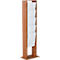 Update Display vloerstandaard WoodMagazine, 10 x DIN A4, dubbelzijdig, beukenhout, acrylglas, vrijstaand, beuken