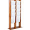 Update Display vloerstandaard WoodMagazine, 20 DIN A4, dubbelzijdig, beukenhout, acrylglas, vrijstaand, beuken