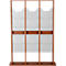 Update Display vloerstandaard WoodMagazine, 30 x DIN A4, dubbelzijdig, beukenhout, acrylglas, vrijstaand, beuken