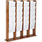 Update Display vloerstandaard WoodMagazine, 40 x DIN A4, dubbelzijdig, beukenhout, acrylglas, vrijstaand, beuken