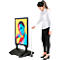 Update Display WindPro LED Kundenstopper Economy, DIN A1, wasserfest, regulierbare Helligkeit, schwarz