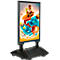 Update Display WindPro LED Panneau de trottoir économique, DIN A1, résistant à l'eau, luminosité réglable, noir