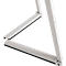 Update Displays Staffelei, höhenverstellbar, Aluminium, faltbare Füsse, B 536 x T 309 x H 1500 mm, grau