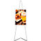Update Displays Staffelei, höhenverstellbar, Aluminium, faltbare Füsse, B 536 x T 309 x H 1500 mm, grau