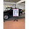 Update Displays Staffelei, höhenverstellbar, Aluminium, faltbare Füsse, B 536 x T 309 x H 1500 mm, schwarz