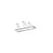 Metal bicycle stand on a white background.
