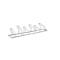 Metal bicycle rack, isolated on a white background.