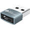USB 2.0-adapter Good Connections, USB-A naar USB-C-aansluiting, vermogen 60 W, tot 480 Mbit/s, aluminium, grijs