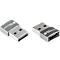 USB 2.0-adapter Good Connections, USB-A naar USB-C-aansluiting, vermogen 60 W, tot 480 Mbit/s, aluminium, grijs