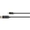 USB 2.0 Lade/-Datenkabel Good Connections PYTHON® Serie, 2-in-1, USB-A + USB-C an USB-C, Leistung 60 W, bis 480 Mbit/s, Textilmantel, Länge 1 m, schwarz