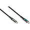 USB 2.0 Lade/-Datenkabel Good Connections, USB-C an USB-C, Leistung 100 W, bis 480 Mbit/s, mit Digitalanzeige, Länge 1 m, schwarz