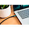 USB 2.0 oplaad-/datakabel Good Connections, USB-C naar USB-C, vermogen 100 W, tot 480 Mbit/s, met digitaal display, lengte 1 m, zwart