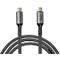 USB 2.0 oplaad-/datakabel Good Connections, USB-C naar USB-C, vermogen 240 W, tot 480 Mbit/s, lengte 3 m, zwart