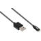 USB 2.0 oplaad-/datakabel Good Connections, voor iPhone/iPad/iPod, MFI-gecertificeerd, USB-A naar Lightning-connector, 12 W, tot 480 Mbit/s, lengte 0,5 m, zwart
