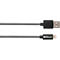 USB 2.0 oplaad-/datakabel Good Connections, voor iPhone/iPad/iPod, MFI-gecertificeerd, USB-A naar Lightning-connector, 12 W, tot 480 Mbit/s, lengte 0,5 m, zwart