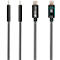 USB 2.0 oplaad-/datakabel Good Connections, voor iPhone/iPad/iPod, MFI-gecertificeerd, USB-A naar Lightning-connector, 12 W, tot 480 Mbit/s, lengte 0,5 m, zwart