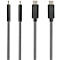 USB 2.0 oplaad-/datakabel Good Connections, voor iPhone/iPad/iPod, MFI-gecertificeerd, USB-C naar Lightning-connector, 18 W, tot 480 Mbit/s, lengte 0,5 m, zwart