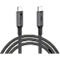 USB 4.0 Lade/-Datenkabel Good Connections, USB-C an USB-C, Leistung 100 W, bis 20 Gbit/s, Länge 1,8 m, schwarz