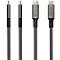 USB 4.0 Lade/-Datenkabel Good Connections, USB-C an USB-C, Leistung 100 W, bis 20 Gbit/s, Länge 1,8 m, schwarz